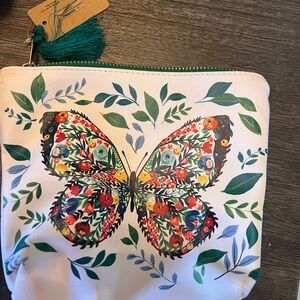 Floral Butterfly Pouch